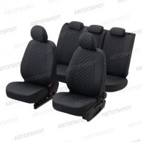 Чехлы Автопилот Экокожа Ромб на Chery CrossEAstar (В-14)