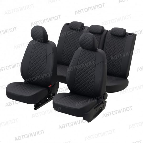 Чехлы Автопилот Экокожа Ромб на Chery CrossEAstar (В-14)