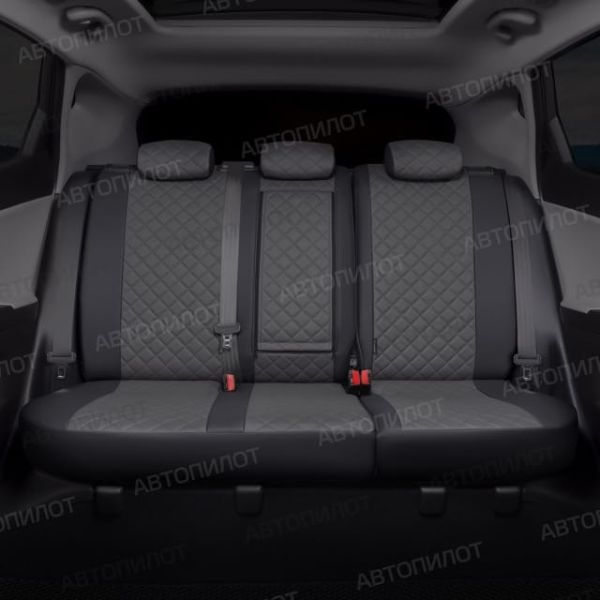 Чехлы Автопилот Экокожа Ромб на Chery CrossEAstar (В-14)