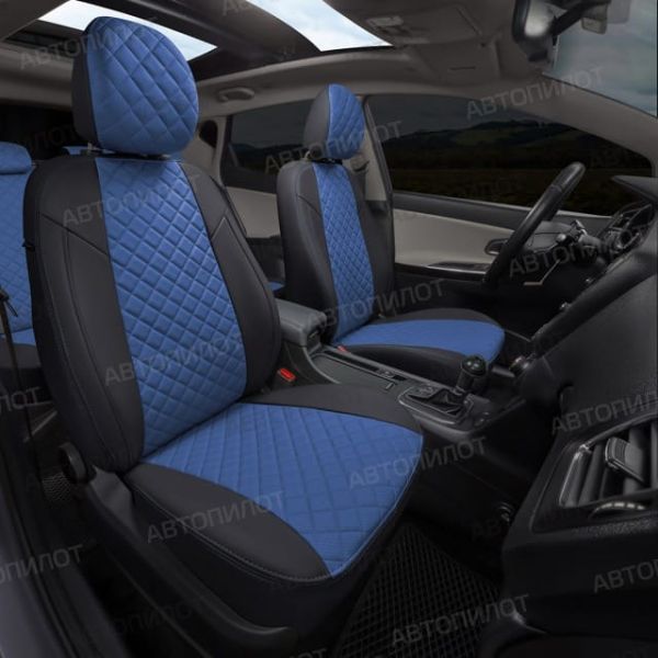 Чехлы Автопилот Экокожа Ромб на Chery CrossEAstar (В-14)