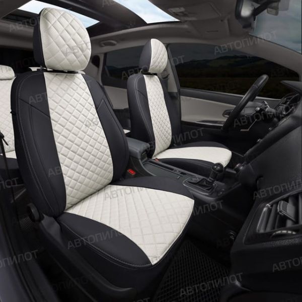 Чехлы Автопилот Экокожа Ромб на Chery CrossEAstar (В-14)