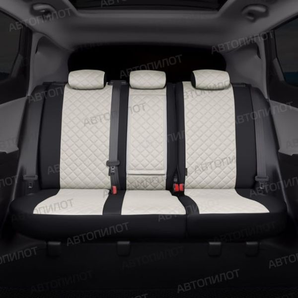 Чехлы Автопилот Экокожа Ромб на Chery CrossEAstar (В-14)