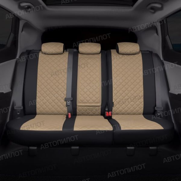 Чехлы Автопилот Экокожа Ромб на Chery CrossEAstar (В-14)