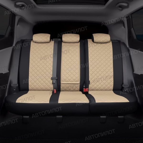 Чехлы Автопилот Экокожа Ромб на Chery CrossEAstar (В-14)