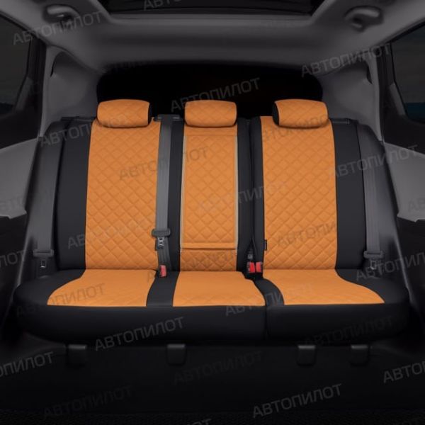Чехлы Автопилот Экокожа Ромб на Chery CrossEAstar (В-14)