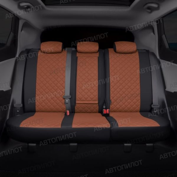 Чехлы Автопилот Экокожа Ромб на Chery CrossEAstar (В-14)