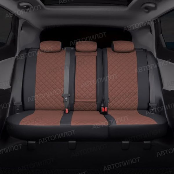 Чехлы Автопилот Экокожа Ромб на Chery CrossEAstar (В-14)