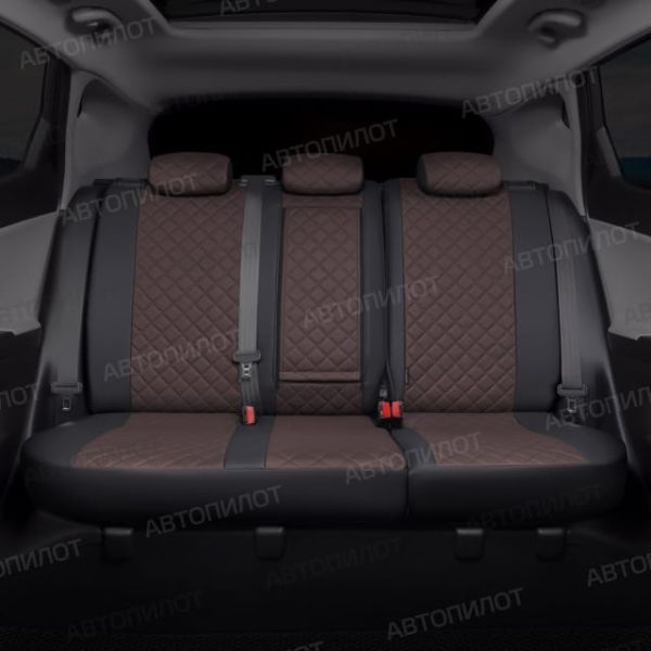 Чехлы Автопилот Экокожа Ромб на Chery CrossEAstar (В-14)