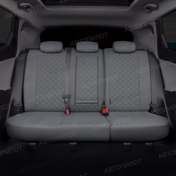 Чехлы Автопилот Экокожа Ромб на Chery CrossEAstar (В-14)