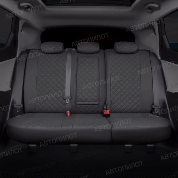 Чехлы Автопилот Экокожа Ромб на Chery CrossEAstar (В-14)