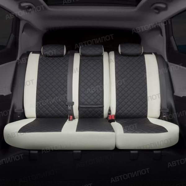 Чехлы Автопилот Экокожа Ромб на Chery CrossEAstar (В-14)