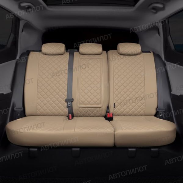 Чехлы Автопилот Экокожа Ромб на Chery CrossEAstar (В-14)