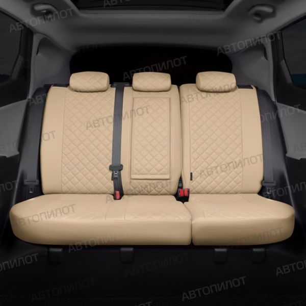 Чехлы Автопилот Экокожа Ромб на Chery CrossEAstar (В-14)