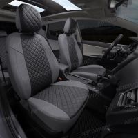 Чехлы Автопилот Экокожа Ромб на Chery CrossEAstar (В-14)