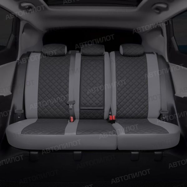 Чехлы Автопилот Экокожа Ромб на Chery CrossEAstar (В-14)