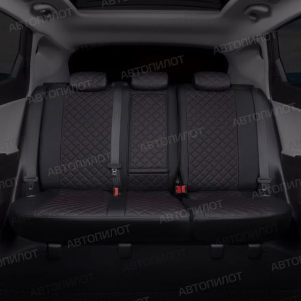 Чехлы Автопилот Экокожа Ромб на Chery CrossEAstar (В-14)