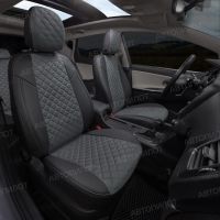 Чехлы Автопилот Алькантара Ромб на Jaecoo J7 (2023+)