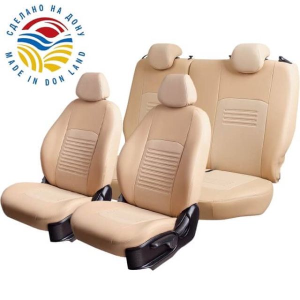 Чехлы Экокожа Турин Классик на Daewoo Lanos