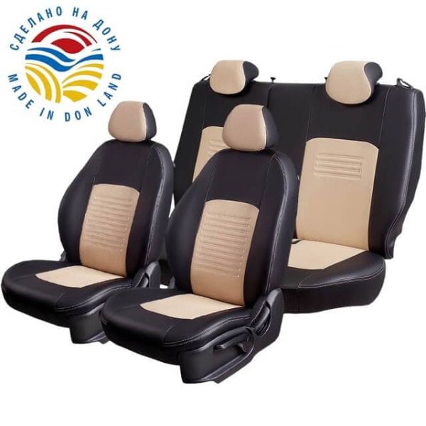 Чехлы Экокожа Турин Классик на Daewoo Lanos