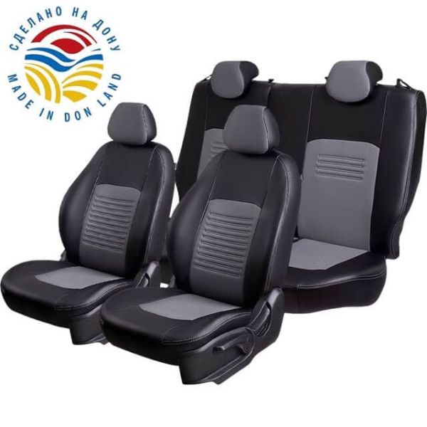 Чехлы Экокожа Турин Классик на Daewoo Lanos
