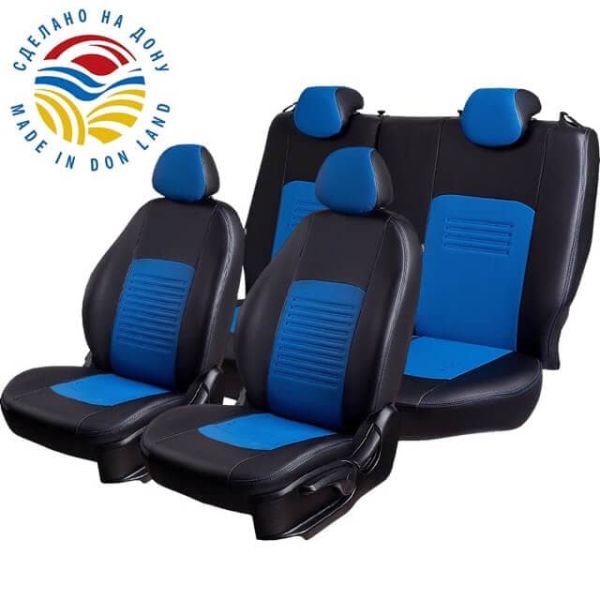 Чехлы Экокожа Турин Классик на Daewoo Lanos