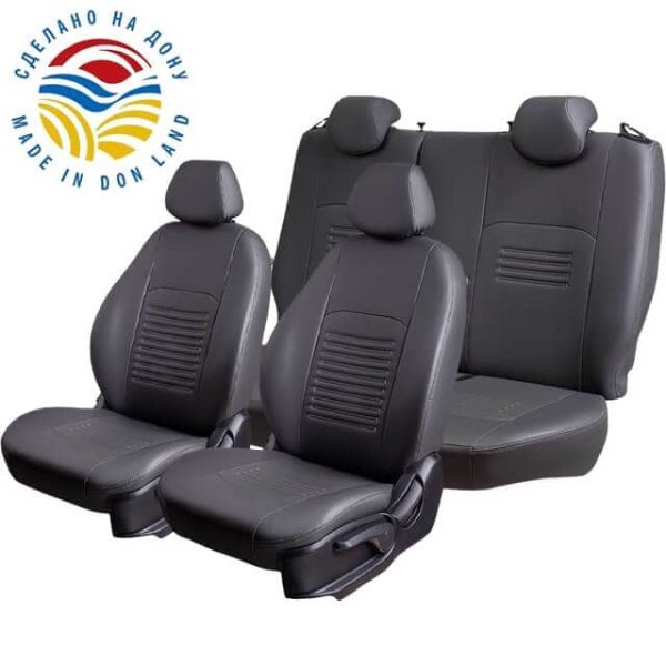 Чехлы Экокожа Турин Классик на Daewoo Lanos