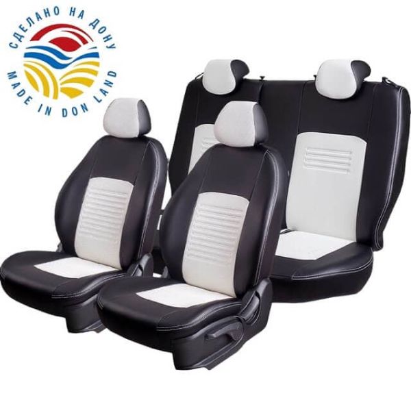 Чехлы Экокожа Турин Классик на Daewoo Lanos